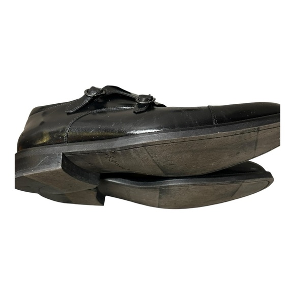 Studio Belvedere Frost Men’s Dress Black Leather Shoes Size 12 D Made in Brazil - Picture 6 of 14